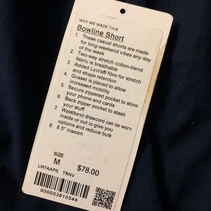 Lululemon Men's Bowline Shorts